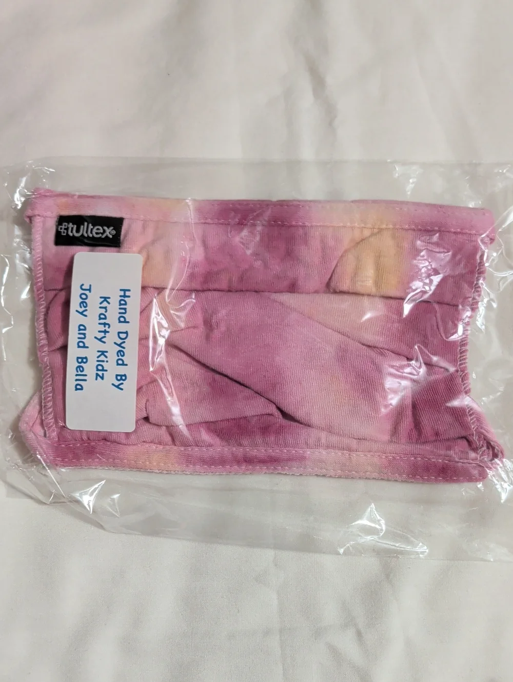 NWOT (002) Tultex Unisex Assorted Tie-Dye Face Masks Multi 8 Pack